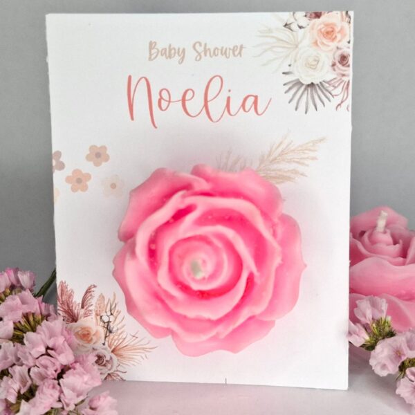 Tarjeta Aromática de Vela de Flor