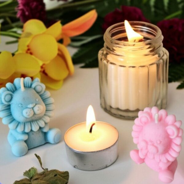Velas Aromáticas Leóncito para Baby Shower